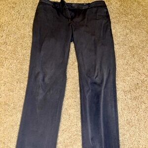 Straight leg size 8 LOFT Dark Brown Khakis